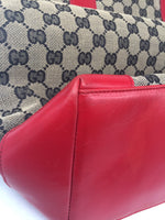 Sold-GUCCI GG Tote bag red (b)