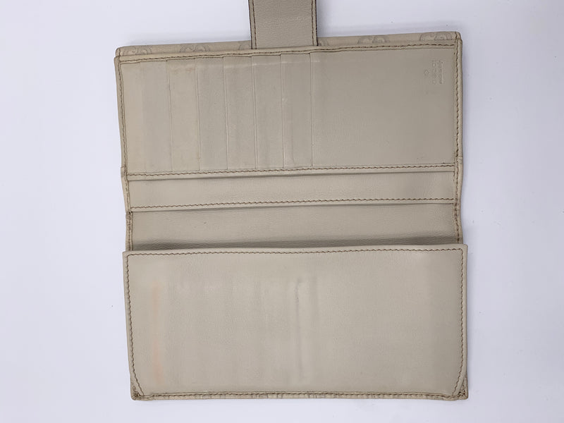 GUCCI GG Greyish Beige Long Wallet