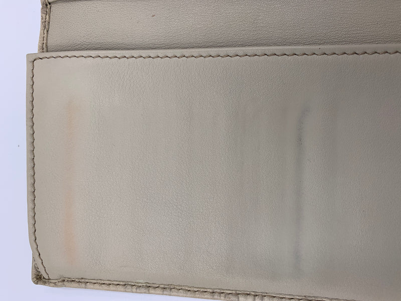 GUCCI GG Greyish Beige Long Wallet