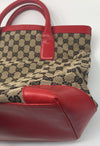 Sold-GUCCI GG Tote bag red (b)