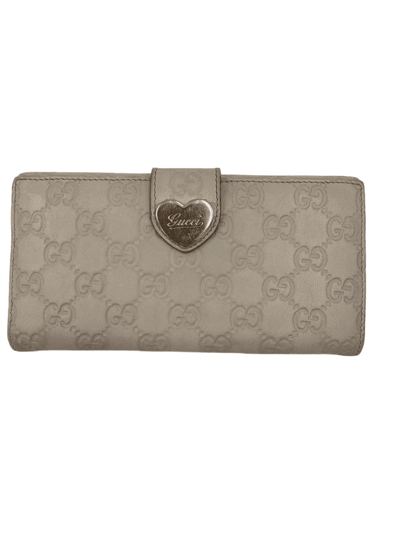 GUCCI GG Greyish Beige Long Wallet