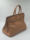 HERMES Birkin 35 Courchevel Leather Gold GHW