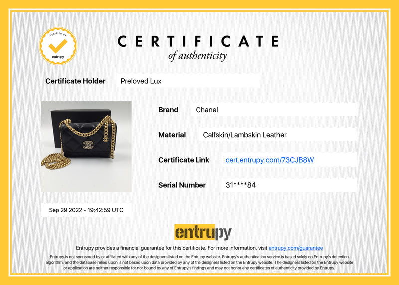 Sold-CHANEL Black Lambskin Mini Clutch Pending CC  Wallet-on-the-Chain Crossbody Bag Gold Hardware