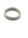 Sold-Tiffany 
Co 925 Silver 1837 Narrow Ring Size 8.75