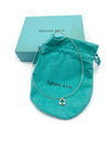 Tiffany 
Co 925 Silver Cross Pendant Wire Necklace