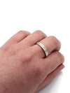 Sold-Tiffany 
Co 925 Silver 1837 Narrow Ring Size 8.75