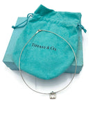 Tiffany 
Co 925 Silver Cross Pendant Wire Necklace