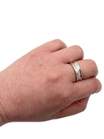 Sold-Tiffany 
Co 925 Silver 1837 Medium Ring Size 7 1/4 (7.25)