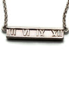 Tiffany 
Co 925 Silver Atlas Collection Bar Necklace