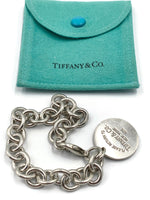 Sold-Tiffany 
Co 925 Silver Return To Tiffany Circle  Bracelet