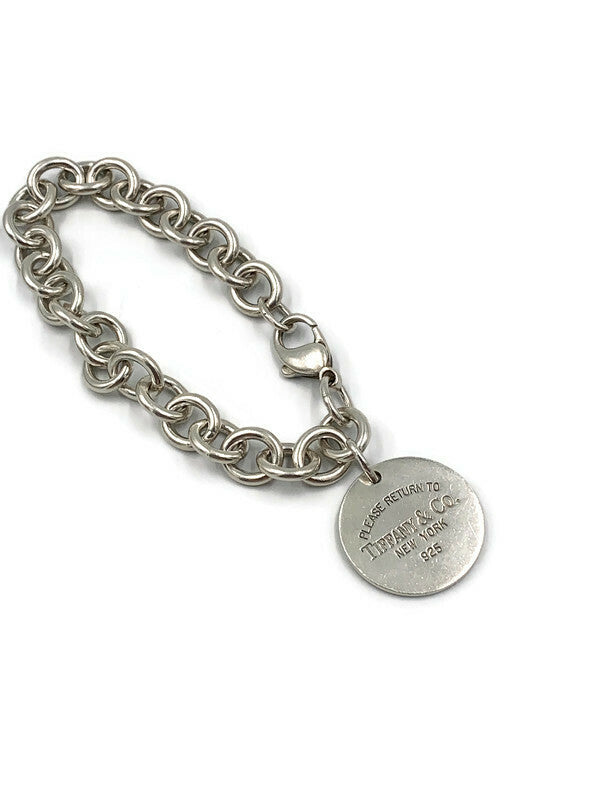 Sold-Tiffany 
Co 925 Silver Return To Tiffany Circle  Bracelet