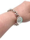 Sold-Tiffany 
Co 925 Silver Return To Tiffany Circle  Bracelet