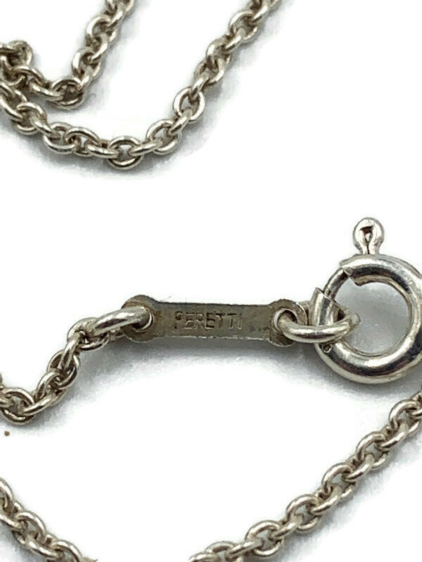 Sold-Tiffany 
Co 925 Silver Elsa Peretti Open Heart 22mm pendant Necklace