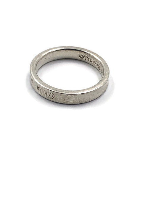 Sold-Tiffany 
Co 925 Silver 1837 Narrow Ring Size 8.75