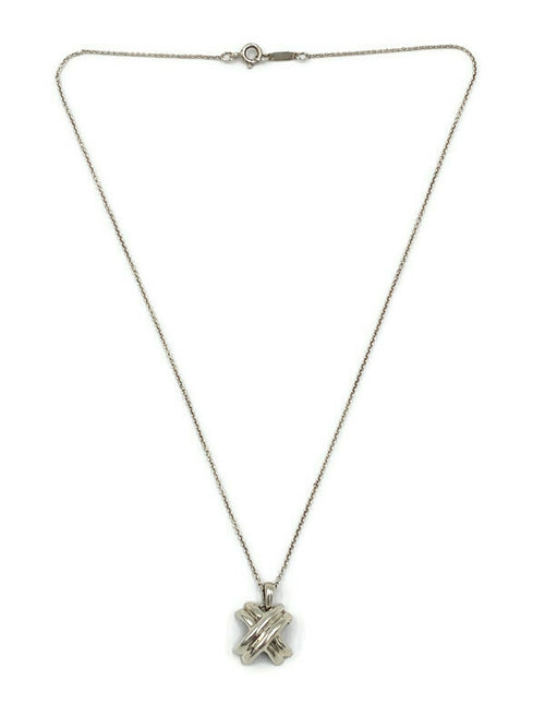 Tiffany 
Co 925 Silver Cross Necklace