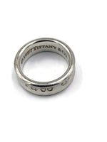 Sold-Tiffany 
Co 925 Silver 1837 Medium Ring Size 7 1/4 (7.25)