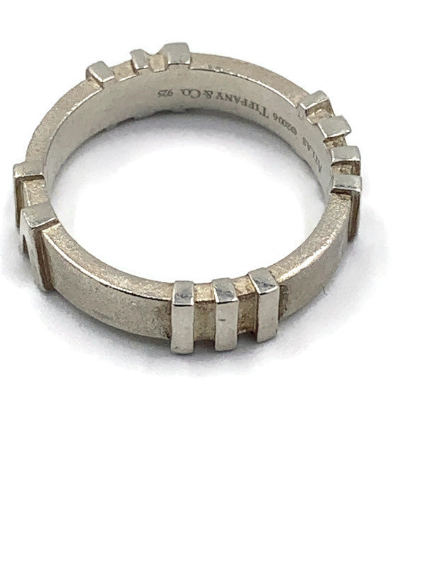 Sold-Tiffany 
Co 925 Silver Atlas Ring Size 6