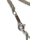 Tiffany 
Co 925 Silver Infinity Pendant with Double Chain Necklace