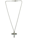 Sold-Tiffany 
Co 925 Silver Elsa Peretti Infinity Cross Pendant Necklace