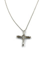 Sold-Tiffany 
Co 925 Silver Elsa Peretti Infinity Cross Pendant Necklace