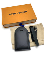 Sold-LOUIS VUITTON Black Luggage Tag