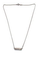 Tiffany 
Co 925 Silver Atlas Collection Bar Necklace