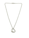 Sold-Tiffany 
Co 925 Silver Elsa Peretti Open Heart 22mm pendant Necklace