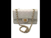 Sold-CHANEL CC Small Classic Double Flap - Ivory (off-white) - Gold Hardware