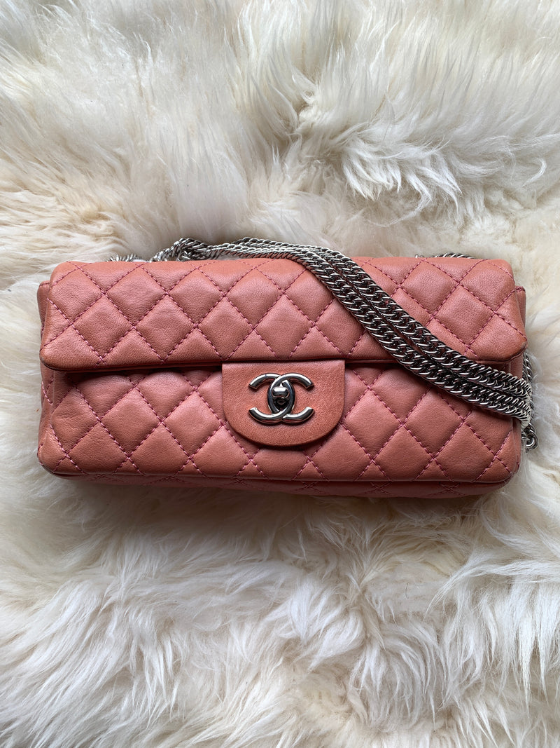 CHANEL CC Flap Bag - Dark Pink (Salmon Pink) SHW