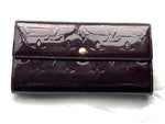 Sold-Louis Vuitton Vernis Purple Sarah Long Wallet