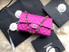 Sold-CHANEL Valentine Flap in Purple Silver Hardware Shoulder Bag