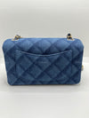 Sold-CHANEL Classic Denim Mini Rectangular Crossbody Flap Bag in Gold Hardware