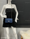 Sold-CHANEL Classic Denim Mini Rectangular Crossbody Flap Bag in Gold Hardware