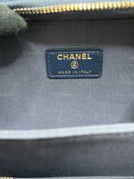 Sold-CHANEL Denim Blue Mini Camera Bag in Gold Hardware