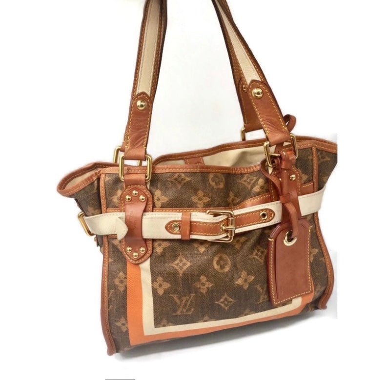 Sold-LOUIS VUITTON Tisse Rayures tote bag M56386 - Limited edition