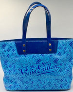 Sold-LOUIS VUITTON Murakami Cosmic Blossom tote blue M93164